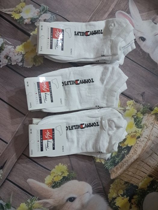 Skarpetki Logowane Tommy oraz Adidas