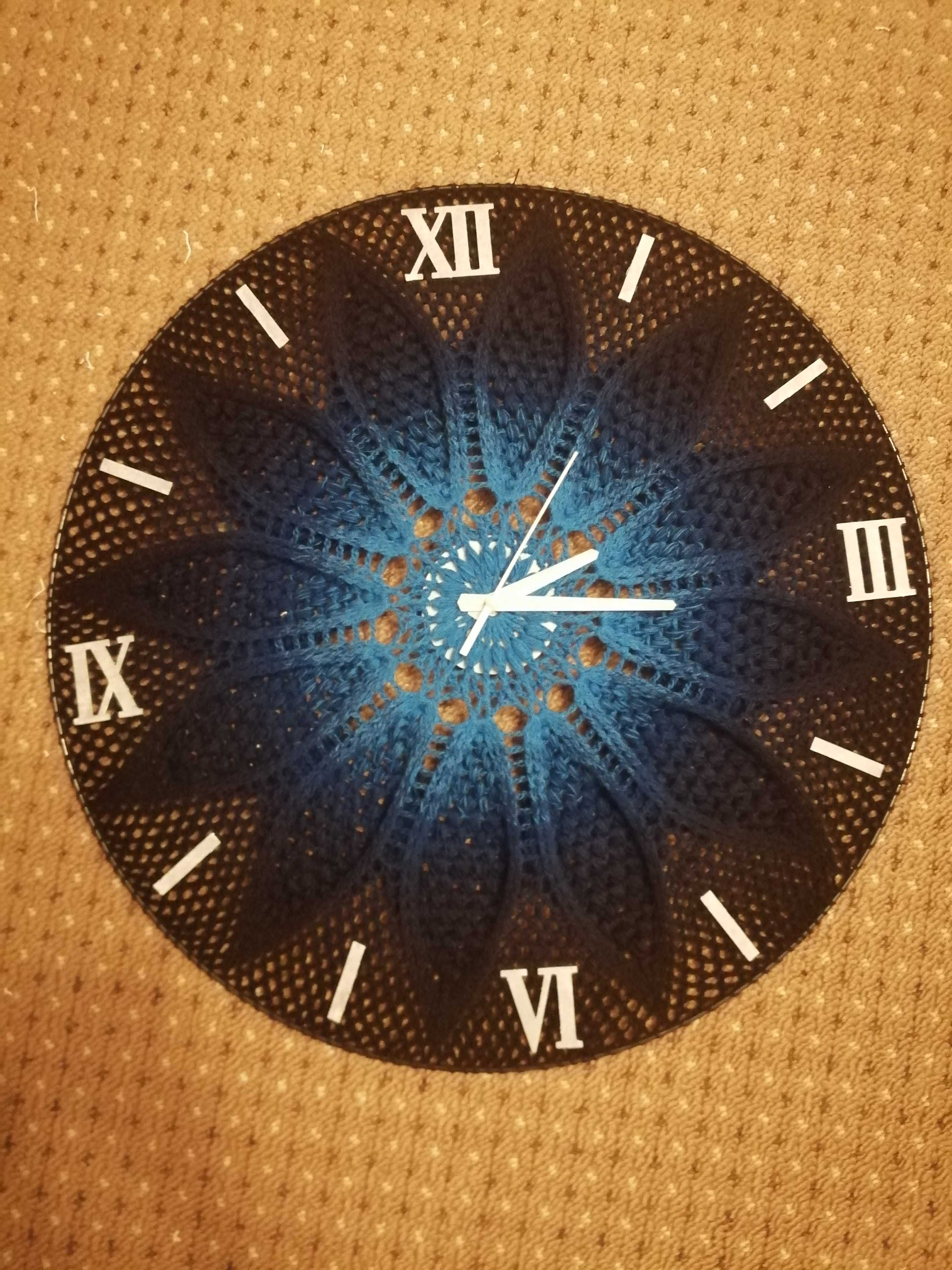 zegar ścienny 55cm - rękodzieło - dowolne kolory - idealny na prezent