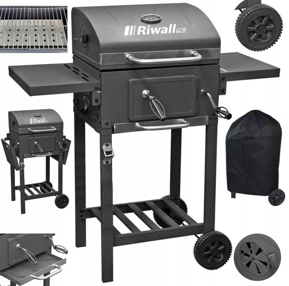 Nowy Grill ogrodowy węglowy Riwall w okazyjnej cenie