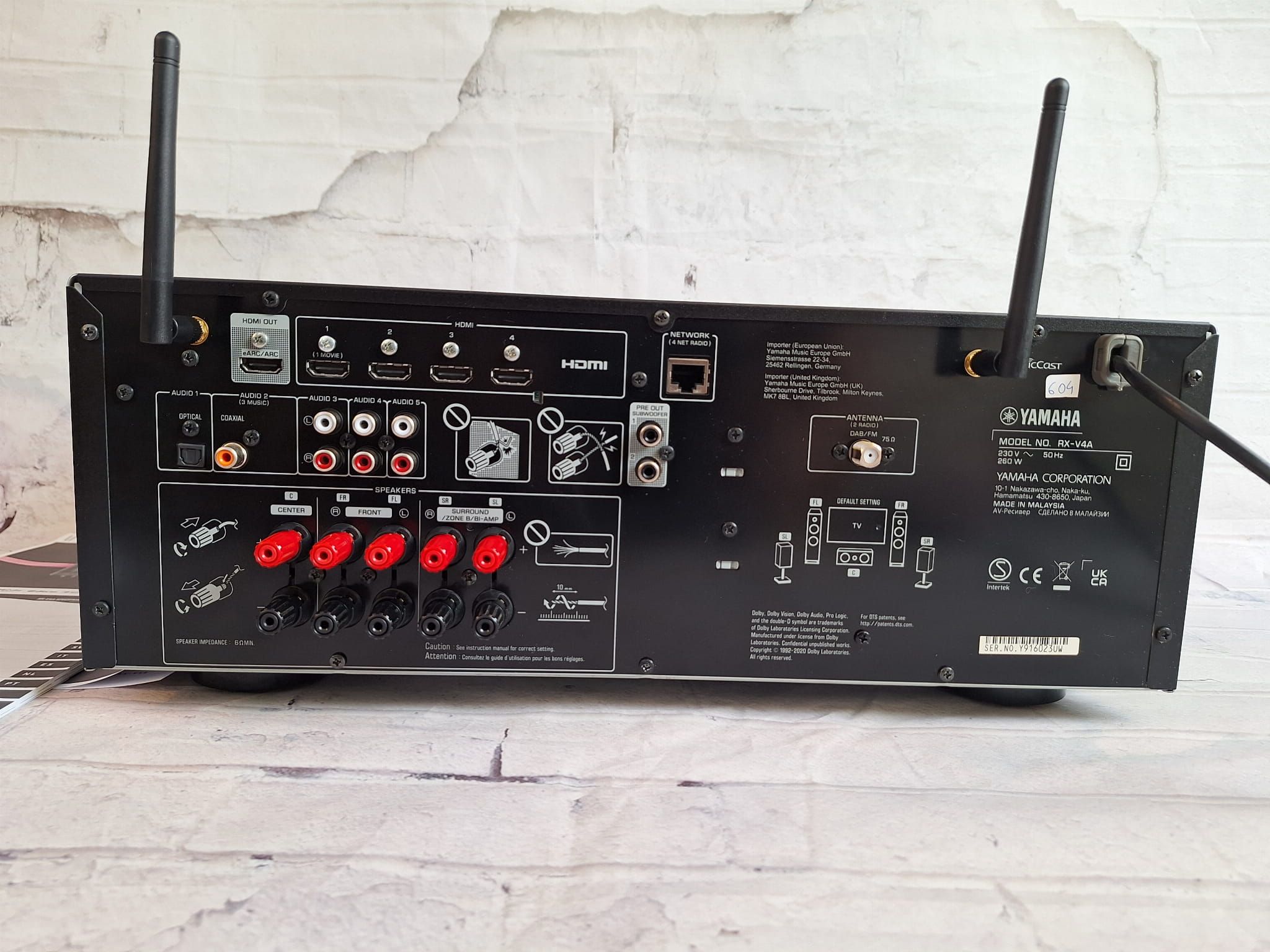 5.2 Yamaha RX-V4A  WI-fi BT 8K eARC Dolby Vision Atmos MusicCast