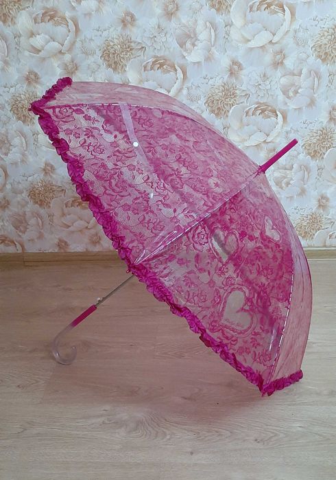 Зонт с оборками для фотосессий, мереживна парасолька