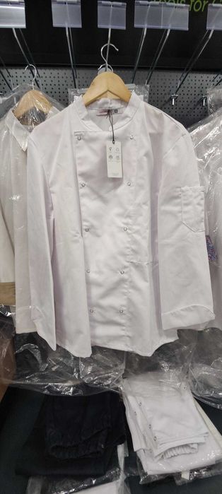 WYPRZEDAŻ EKSPOZYCJI Bluza szefa kuchni biała Robur MELBOURNE M/L nowa