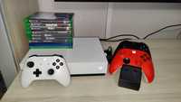 Konsola Xbox one S 1tb + pady, gry i ładowarka