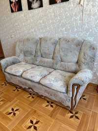Продам диван раскладной +2 кресла