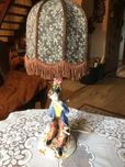 Lampka elektryczna - porcelanowa figura