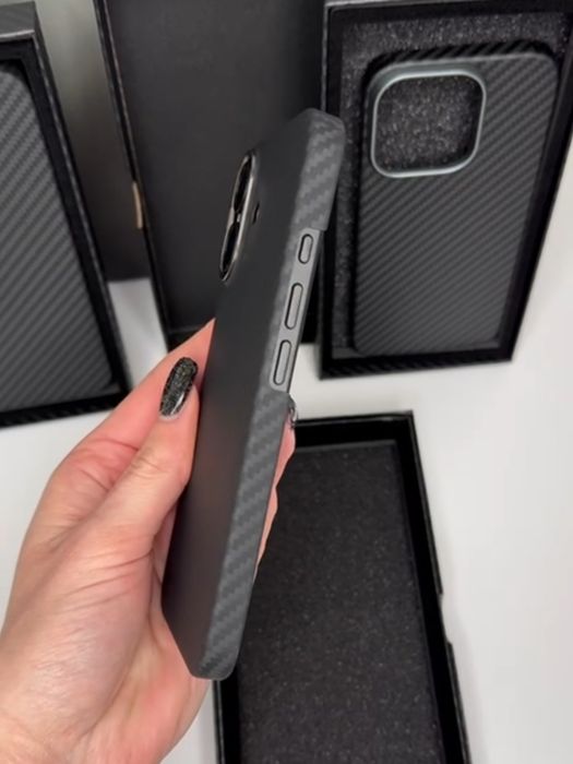 Чохол карбон карбоновий чехол MagSafe iPhone 16 Pro Max айфон про макс