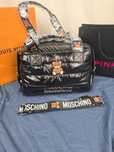 Duza Torba metalowy napis moschino damska premium