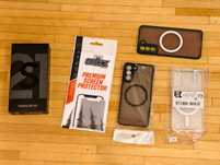 Samsung Galaxy S21 5G 128/8, opakowanie, folia, 3x etui