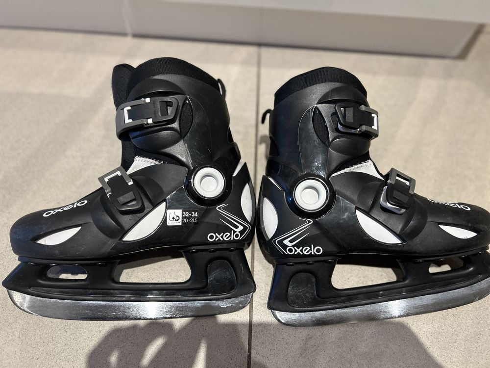 Łyżwy dziecięce Oxelo Decathlon r. 32-34 (20-21,5)