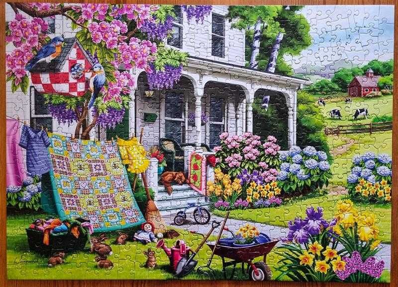 Puzzle Cobble Hill 500 XXL - wiosenne porządki