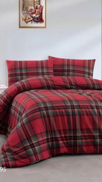 Евро комплект постільної білизни з Фланелі.  Туреччина.