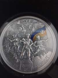 Срібна монета фортеця Бахмут битва за Бахмут