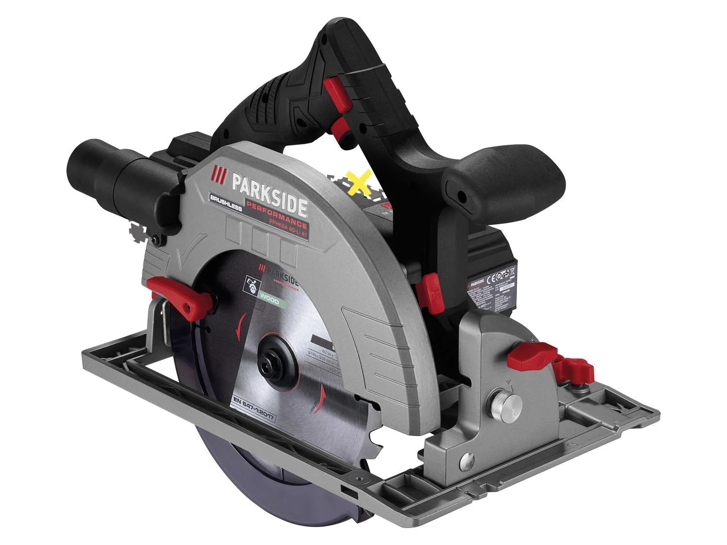 PARKSIDE PERFORMANCE® Akumulatorowa ręczna piła tarczowa 40 V, PPHKSA