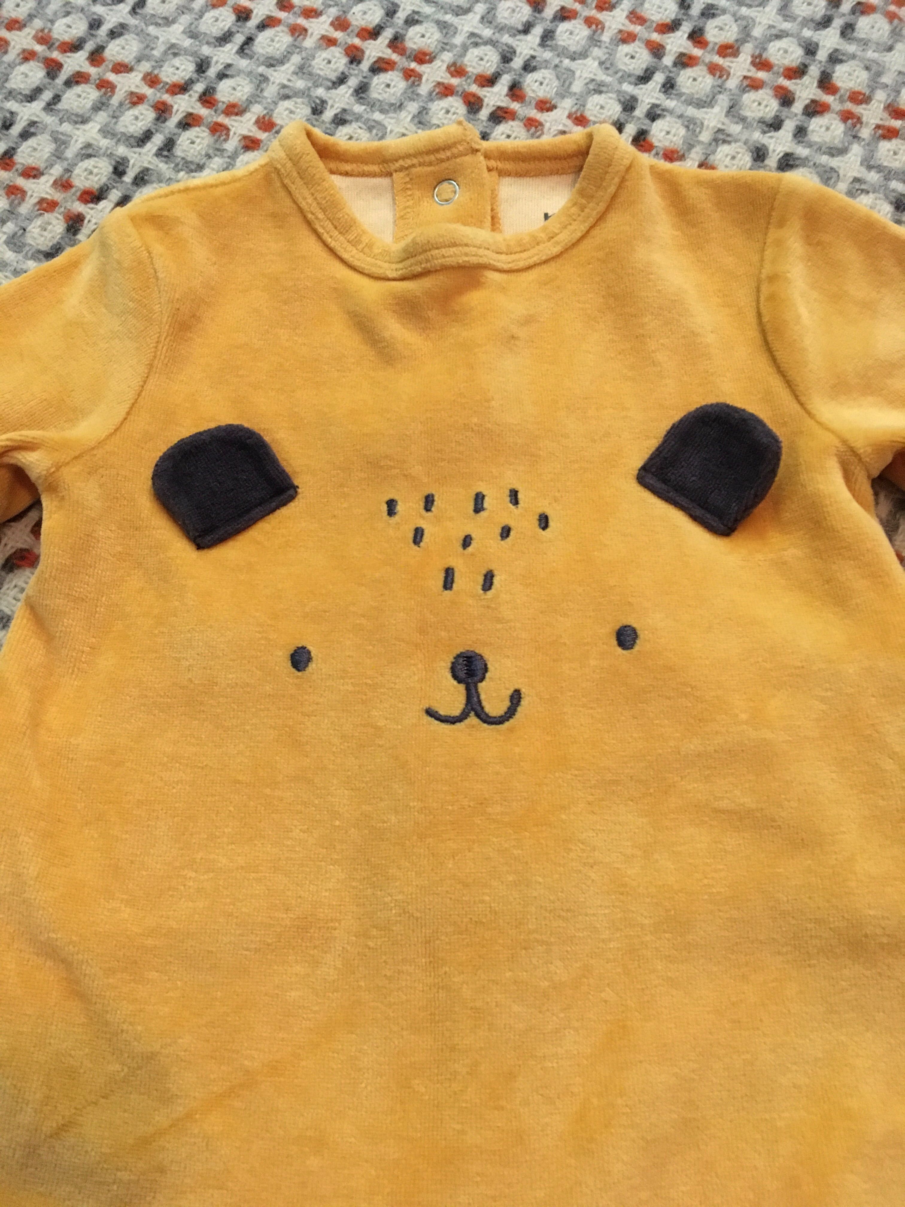 Babygrow Para Bebé “Urso” laranja