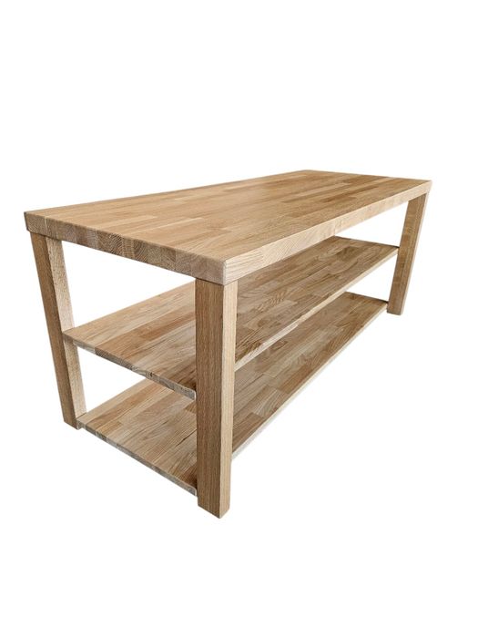 Szafka RTV Stolik audio z drewna dębowego 135 x 50 x 52 cm