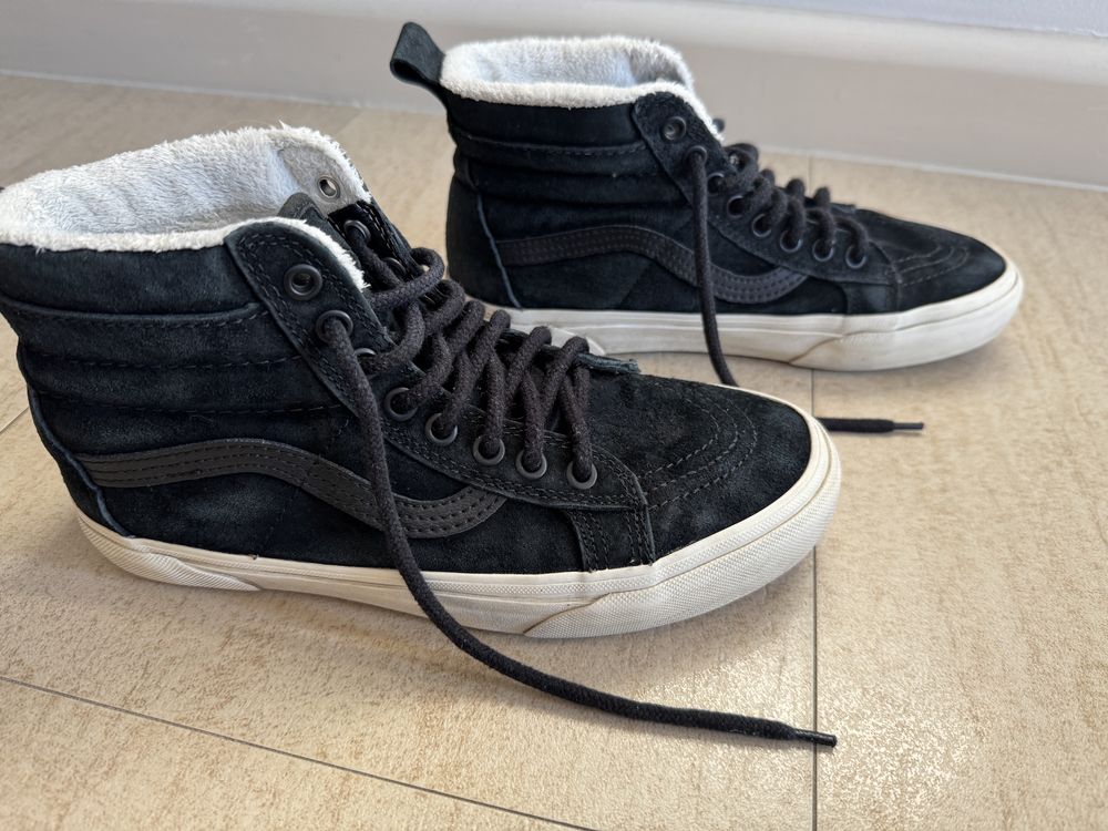 Trampki ocieplane - buty zimowe - vans 38,5 - 24,5 cm