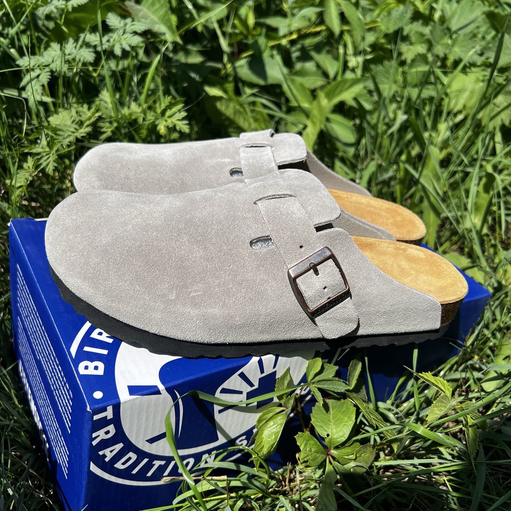 Сабо birkenstock boston сірого кольору оригінал Біркен