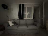 Okazja!! Szara sofa IKEA EKTORP plus prawdziwe drucianym krzeslem !!
