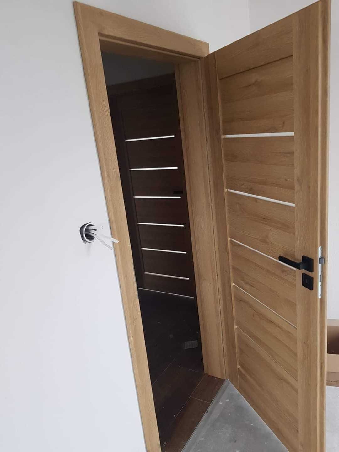 DRZWI WEWNĘTRZNE z Maskownicą Kamuflaż OBUDOWA Metalowej Ościeżnicy !