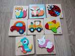 Puzzle drewniane viga 8 sztuk