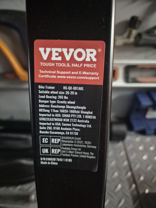 Suporte bicicleta treinamento Vevor