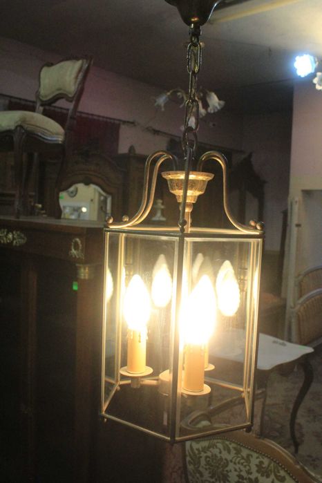 Francuska wisząca lampa - żyrandol - latarenka - Gryfino