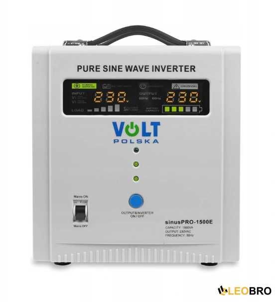 Гібридний ДБЖ/інвертор Volt Polska SINUS PRO 1500 E 12/230V 1000/1500W