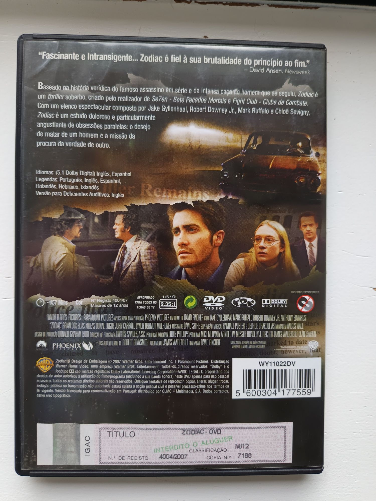 DVD zodiac...    .