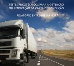 Exames psicotécnicos para condutores e seguranças privados