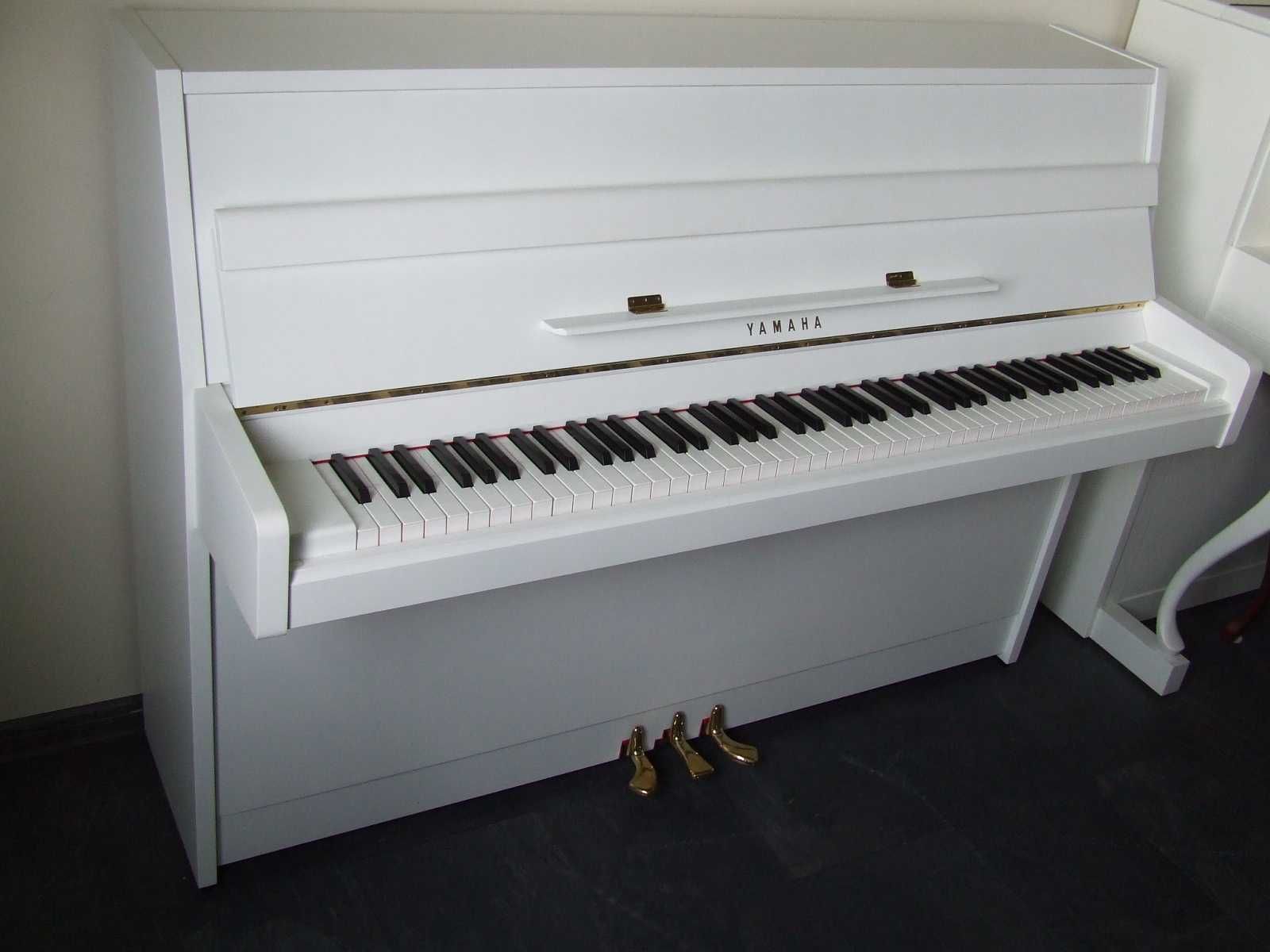 Pianino Yamaha, białe, made in Japan