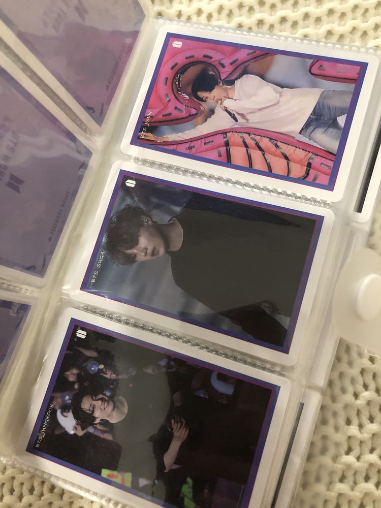 “Caderneta” bts photocards não oficiais