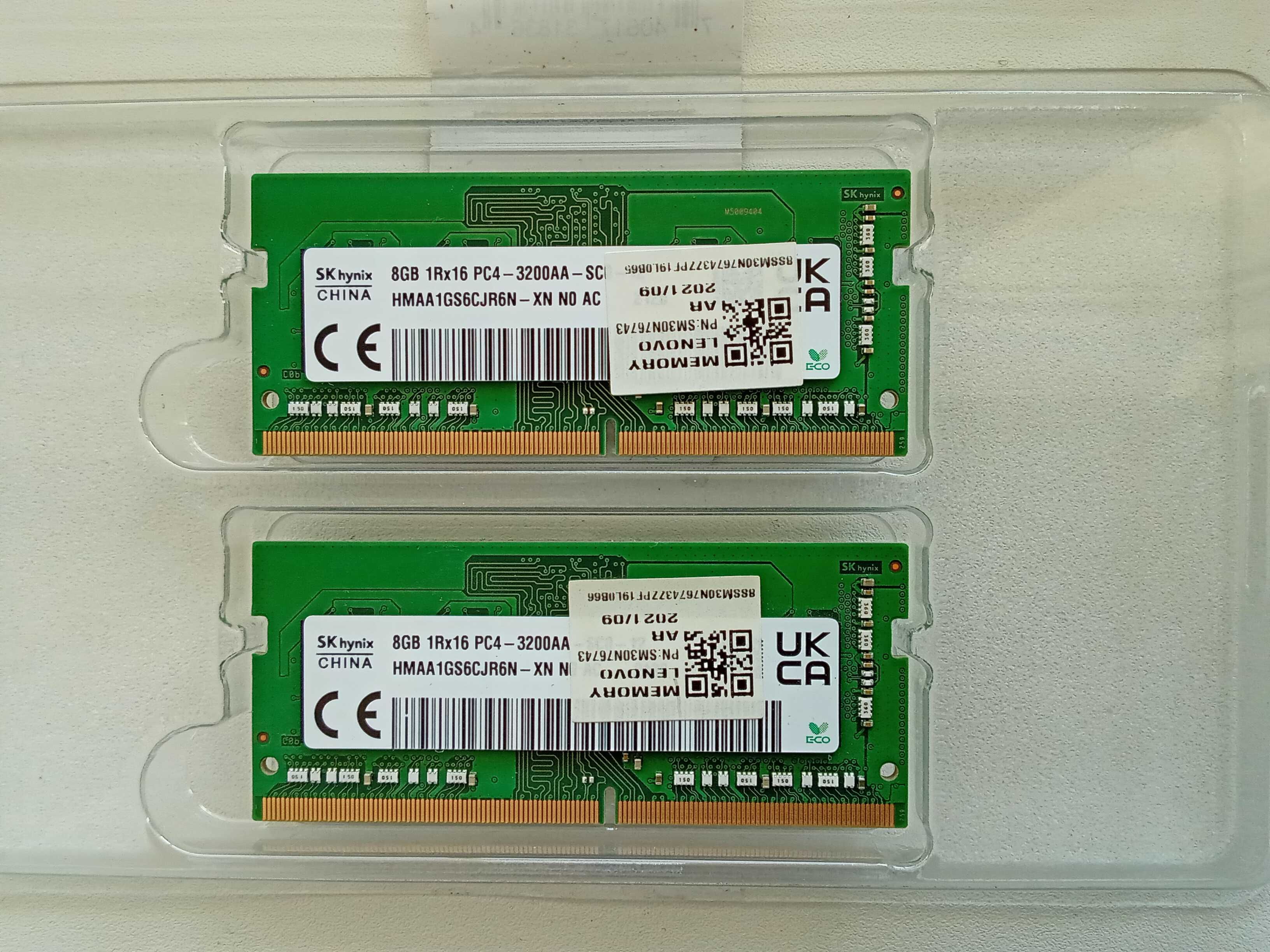 Оперативна пам'ять Hynix SODIMM DDR4-3200 16 GB (2x8GB) для ноутбука