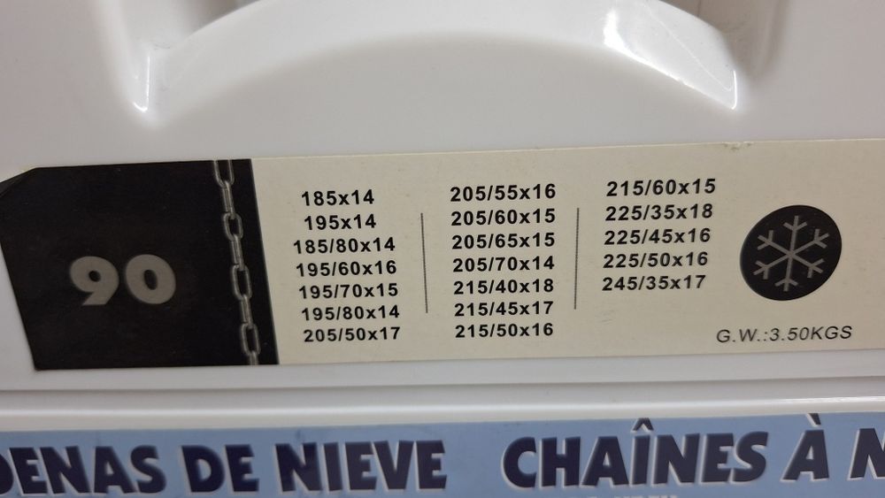 Correntes neve para carro 205/16 e outros