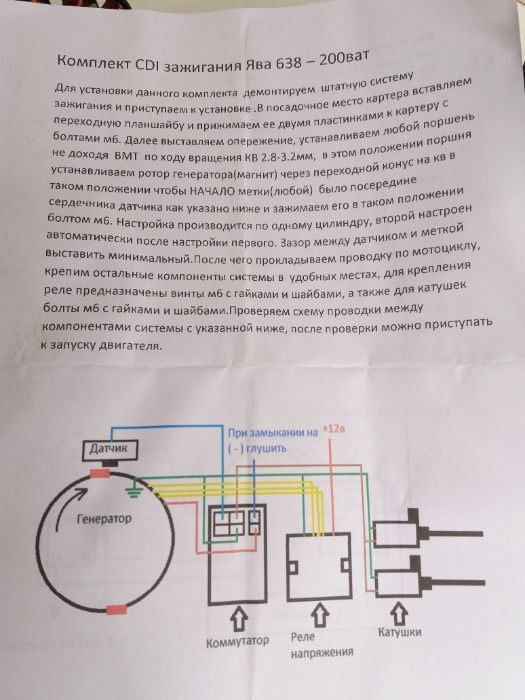 CDI электронное зажигание ЯВА ИЖ 12V лучшая цена-качество! гарантия!