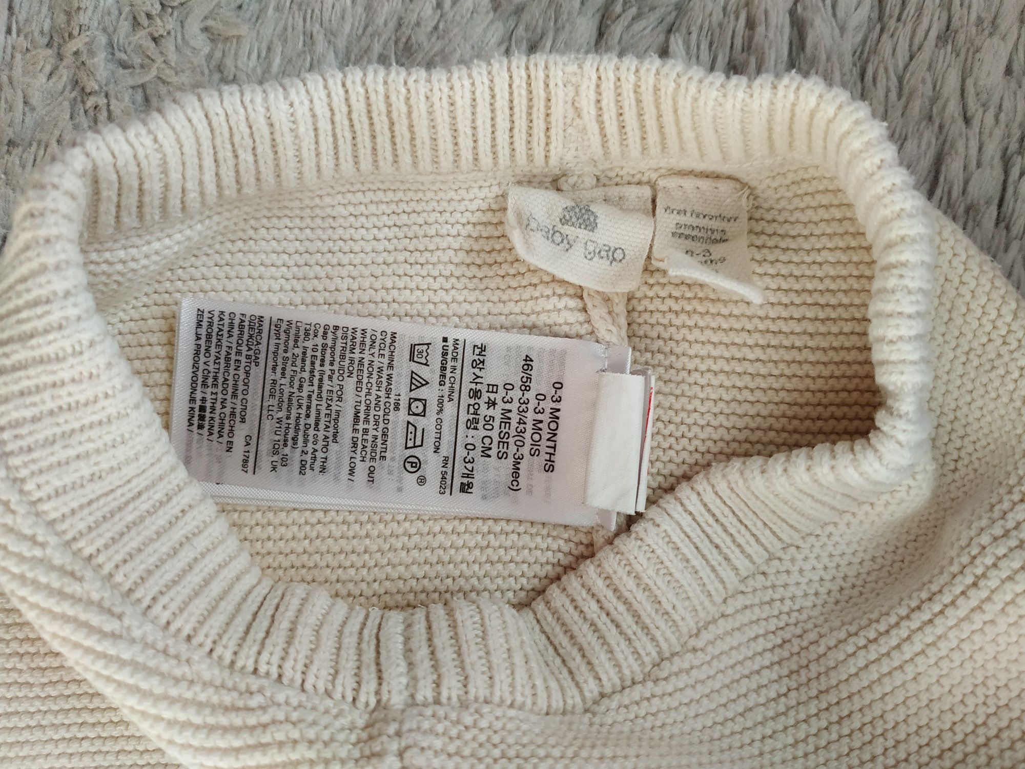Spodnie/spodenki dla niemowlaka/grubsze/GAP/r.50/56/62