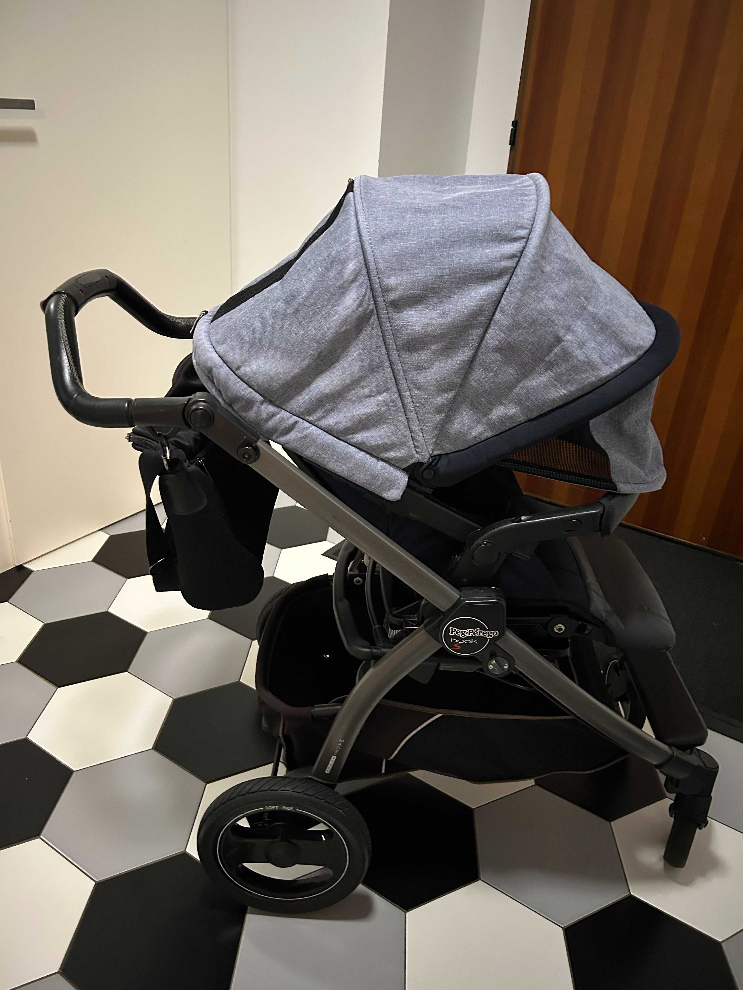 Wózek Gondola Spacerówka Fotelik 3w1 Peg Perego Book S + koła Off-Road
