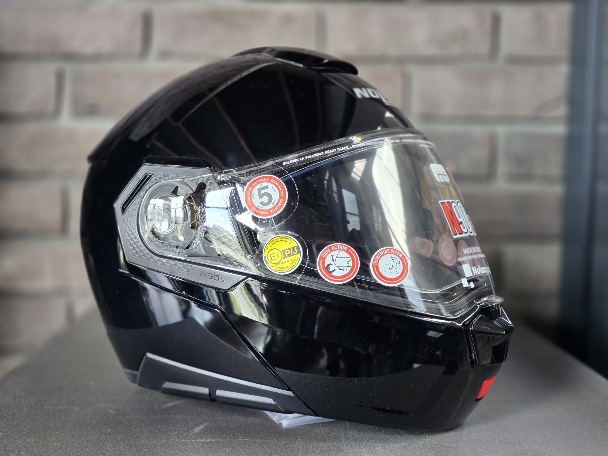 Kask motocyklowy z otwieraną szczęką Nolan N90-3 Rozmiar L czarny