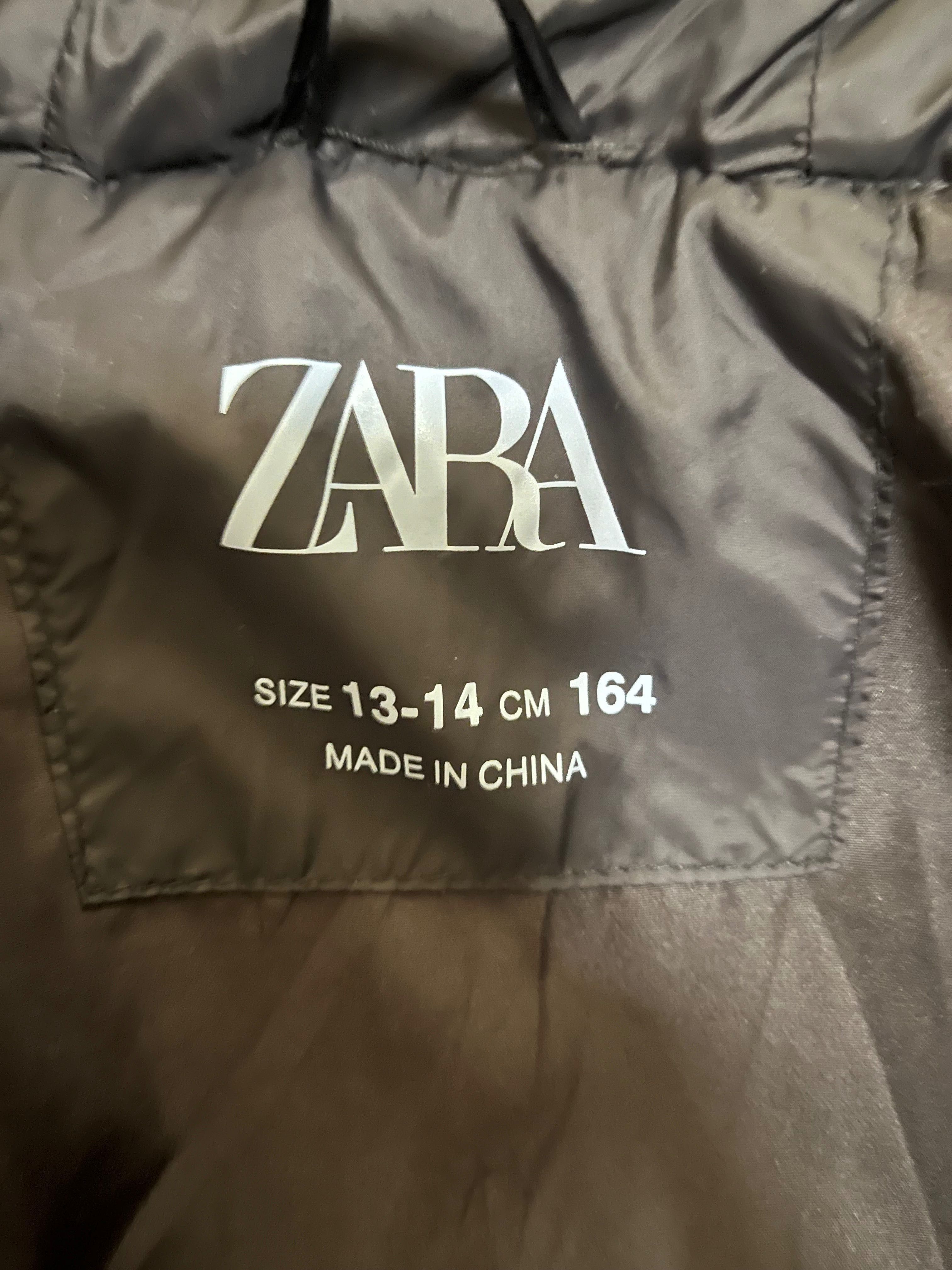 Пуховик на девочку Zara 164