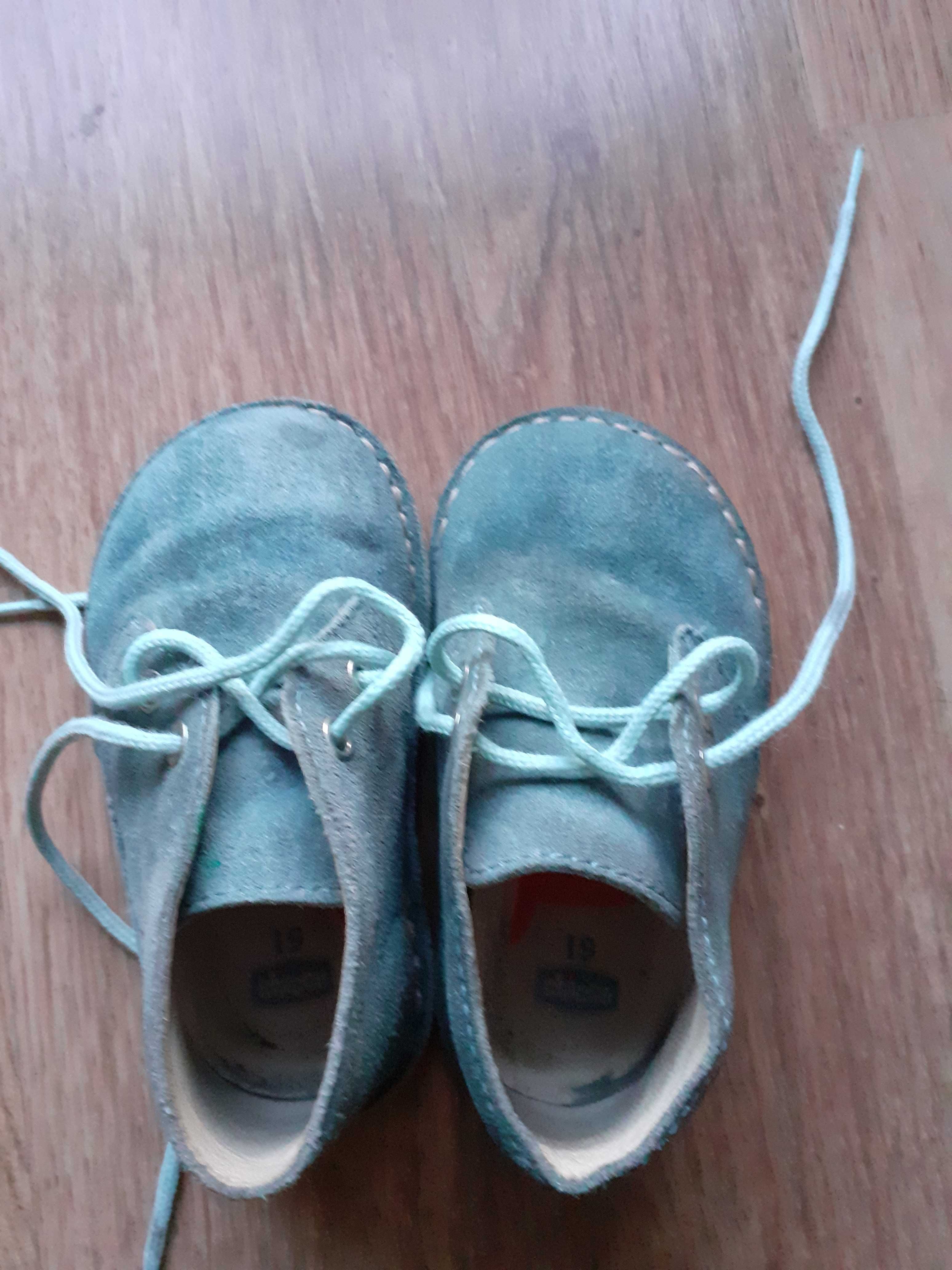 Buty skórzane zamszowe chicco dziecięce 19
