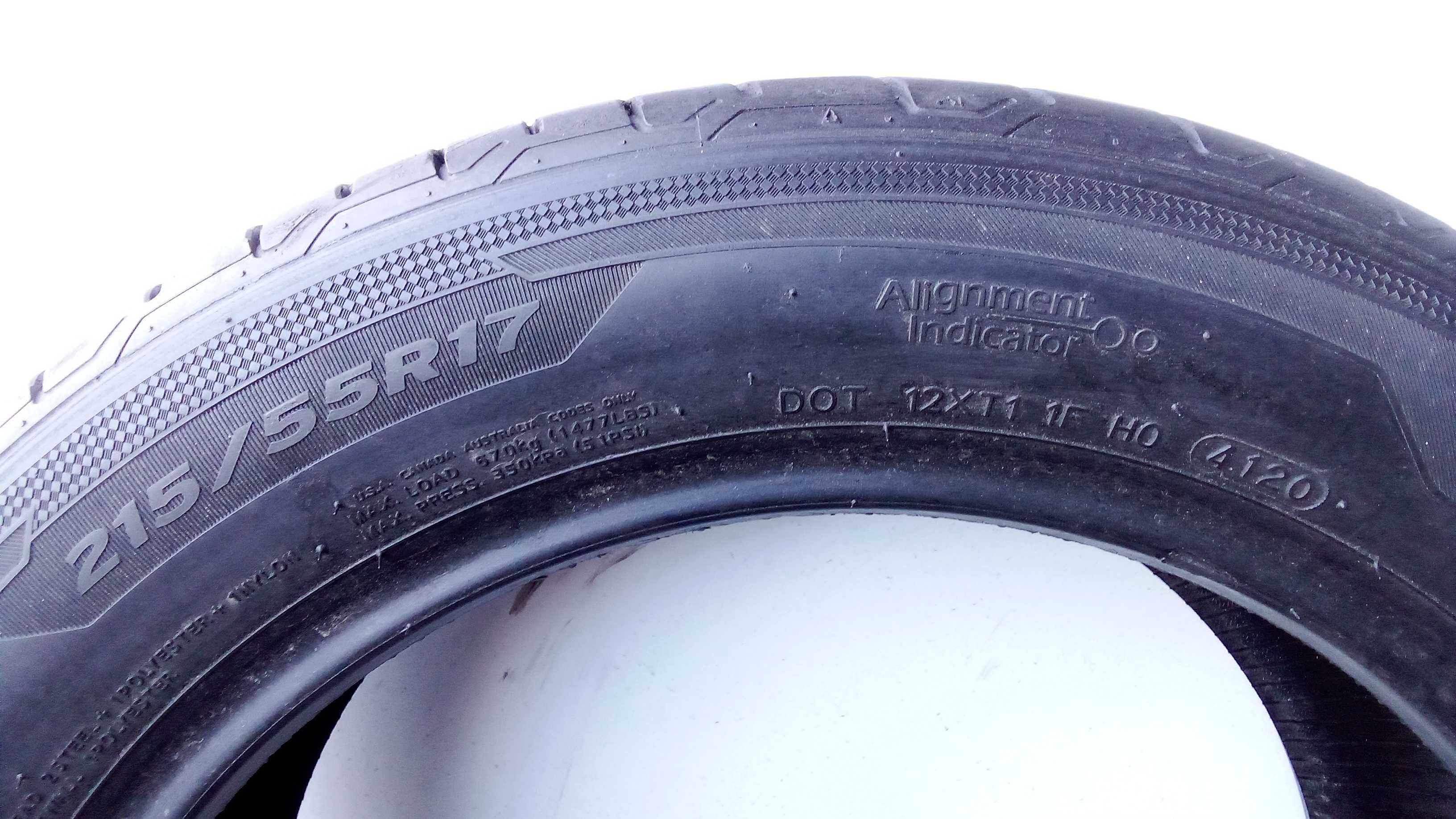 Opony Letnie Hankook 215x55x17 94V 130 zł sztuka