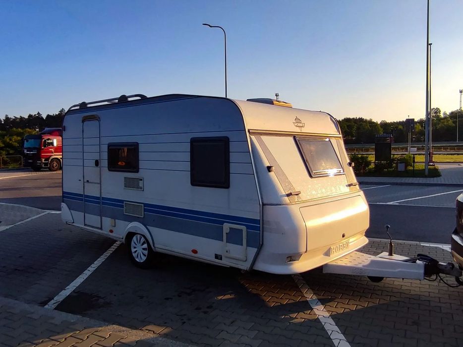 Hobby 440  Przyczepa kempingowa Hobby 440 doinwestowana, odnowiona.