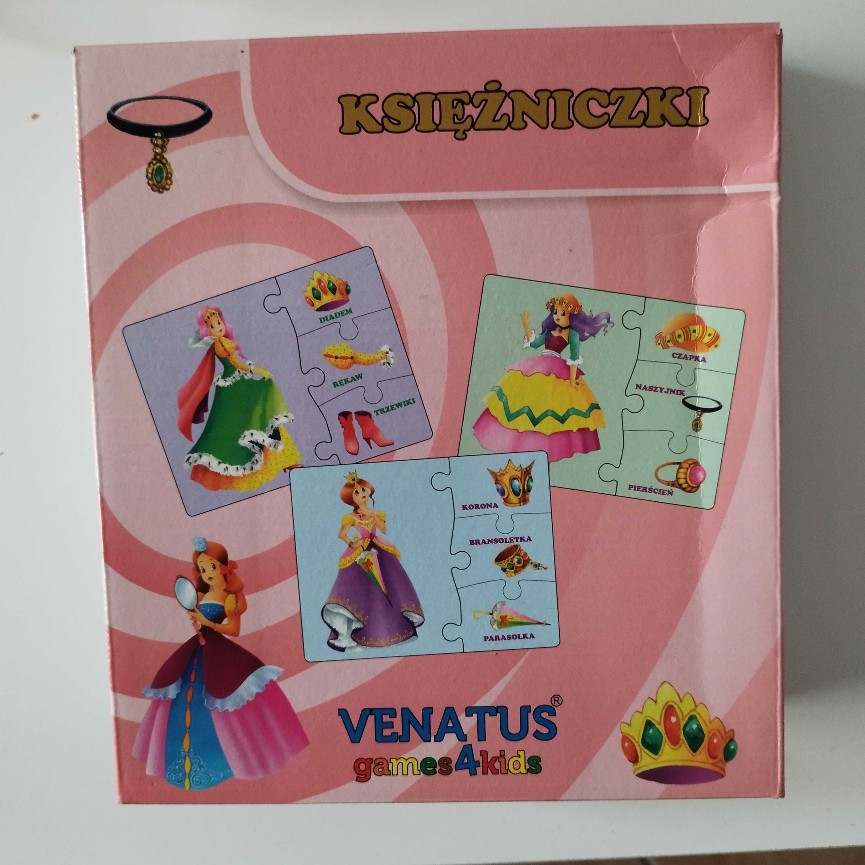 Puzzle księżniczki Venatus 8 układanek 32 elementy