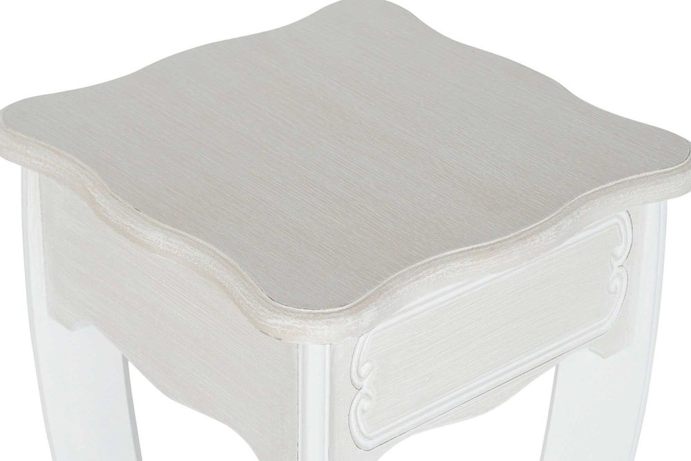 Mesa de Apoio de Madeira Branca - 2 medidas By Arcoazul