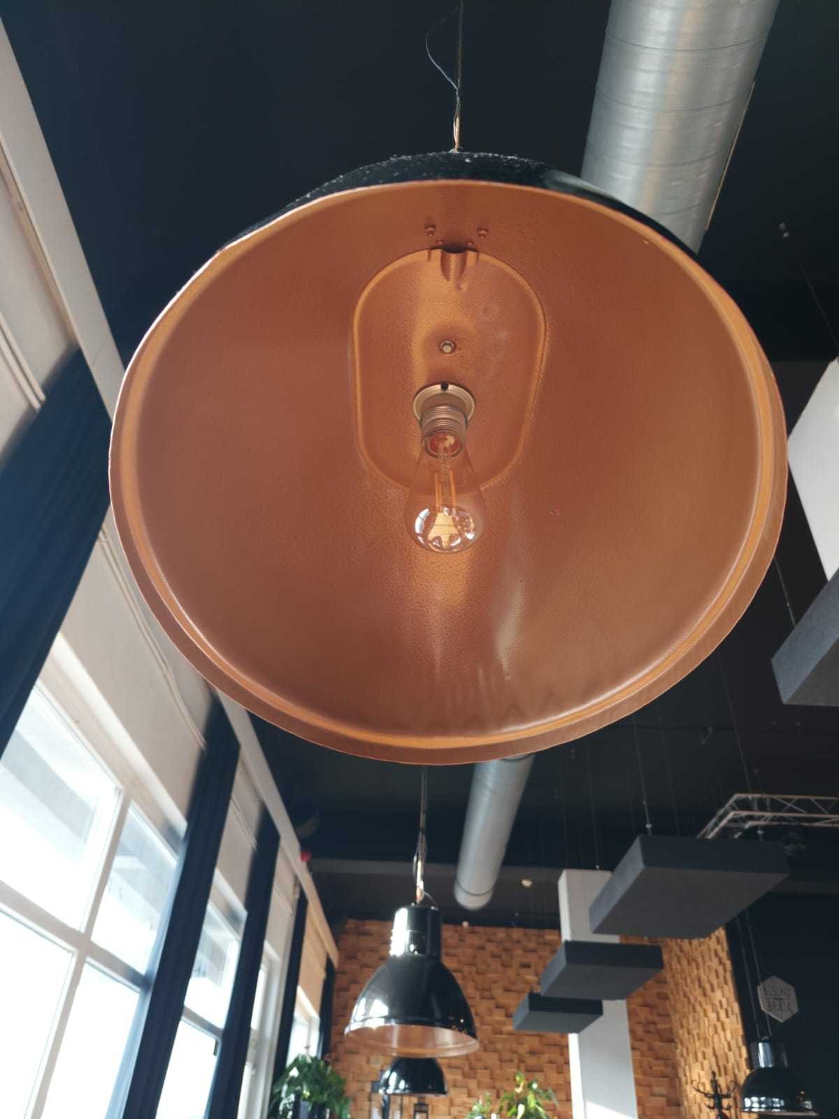 Lampy wiszące Ubot. Loft, czarny, złoty. 9 szt. (cena za 1 szt.)