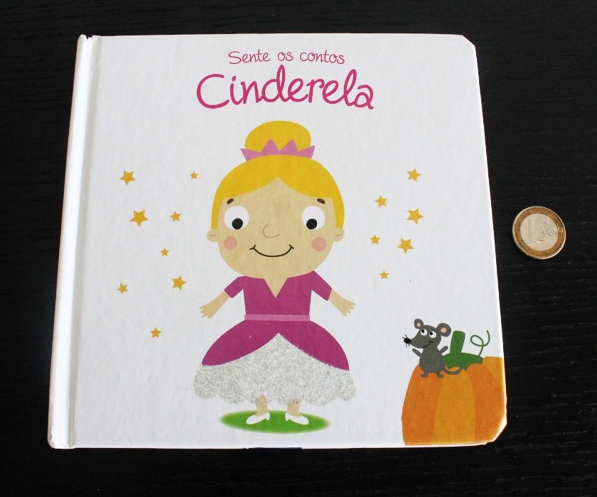 Livro com texturas: "Sente os contos - Cinderela"