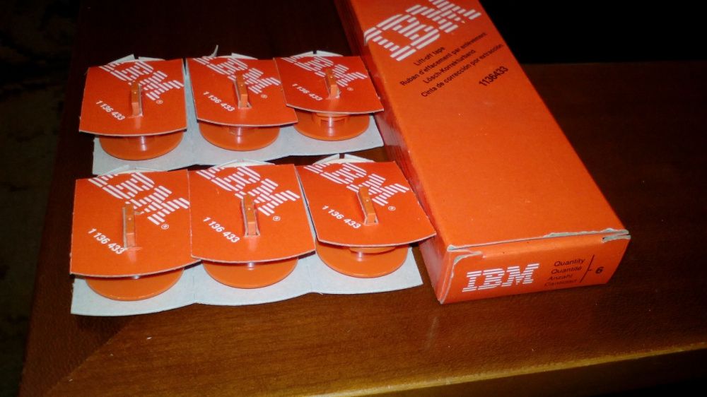 Fitas Correctoras para Máquinas de Escrever Eléctricas da IBM
