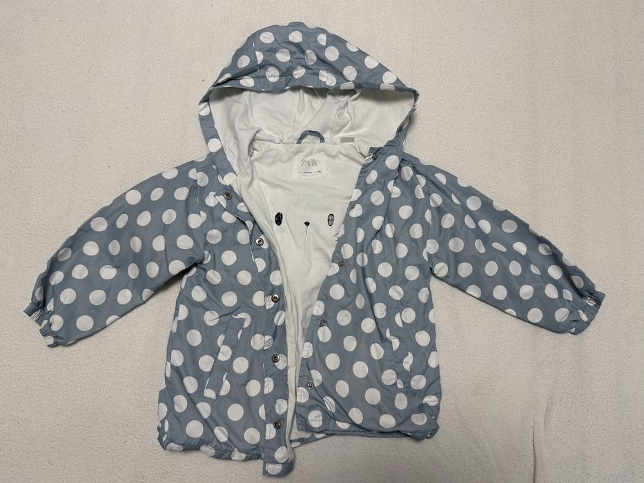 Zara 110 kurtka przeciwdeszczowa wiatrówka kurteczka dla dziewczynki