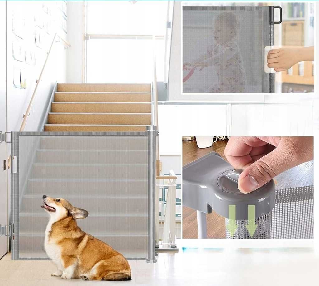 Wodondog chowana barierka ochronna dla dzieci i zwierząt 150 cm