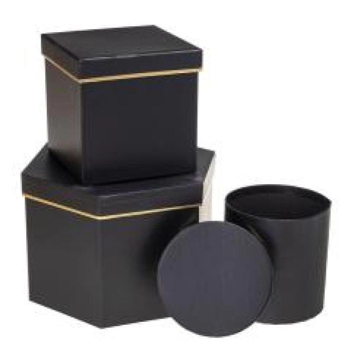 Pudełko Flower Box 3szt mix ROZETTE