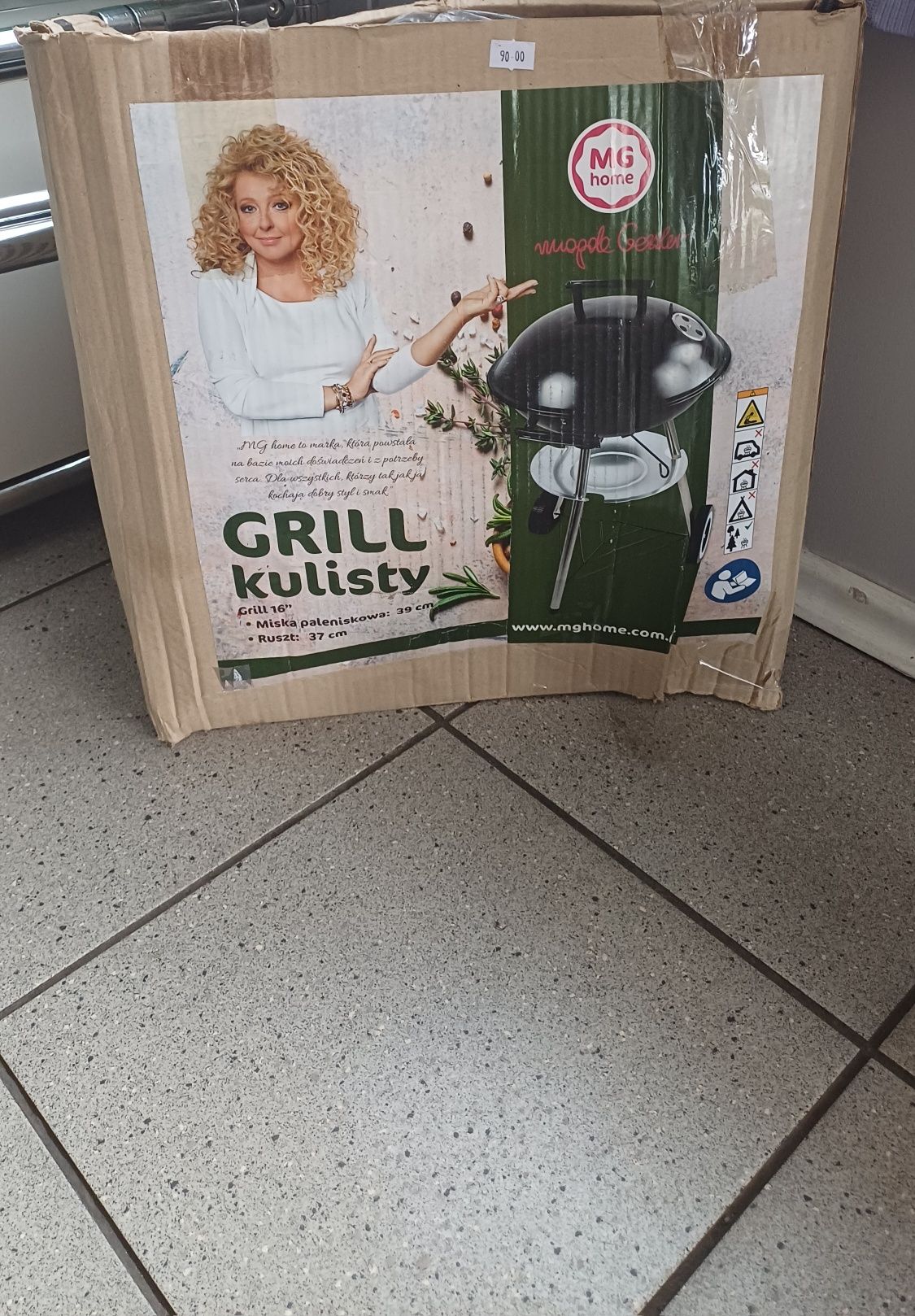 Grill okrągły ogrodowy